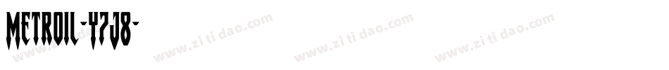 Metroil-Y7J8字体转换 Metroil-Y7J8字体转换