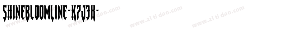 ShineBloomLine-K7J3X字体转换