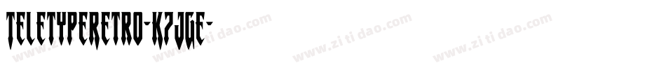 TeletypeRetro-K7JGe字体转换