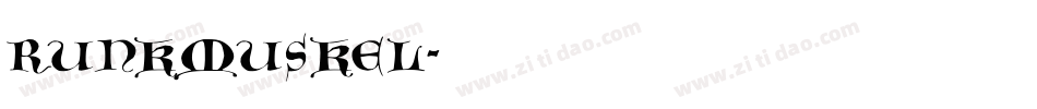 Runkmuskel字体转换