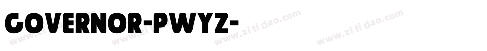 Governor-PwYZ字体转换