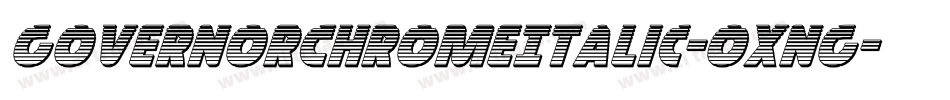 GovernorChromeItalic-0XnG字体转换