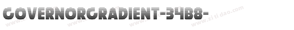 GovernorGradient-34B8字体转换
