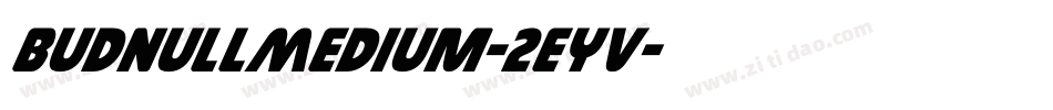 BudnullMedium-2Eyv字体转换