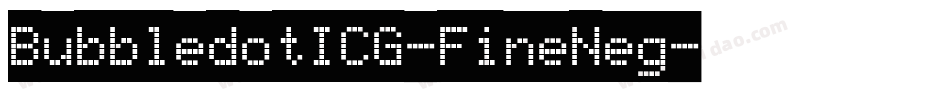 BubbledotICG-FineNeg字体转换