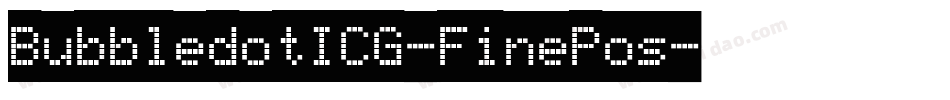BubbledotICG-FinePos字体转换