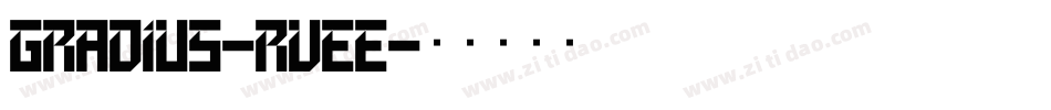 Gradius-RvEE字体转换