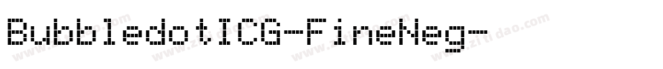 BubbledotICG-FineNeg字体转换