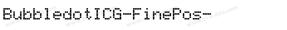 BubbledotICG-FinePos字体转换