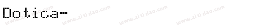 Dotica字体转换