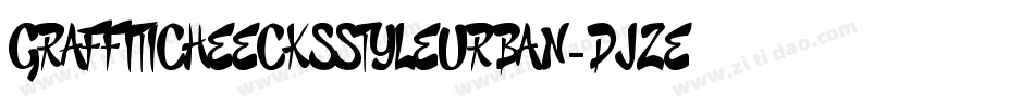 GraffitiCheecksStyleUrban-DjZE字体转换