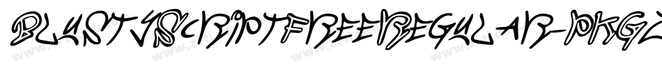 BlustyScriptFreeRegular-PKGzm字体转换