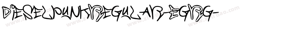 DieselpunkRegular-EgRg字体转换
