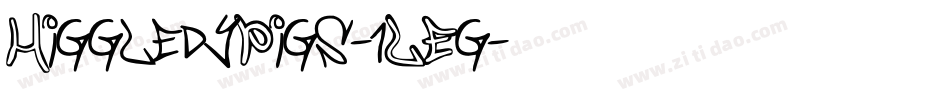 HiggledyPigs-1LEg字体转换
