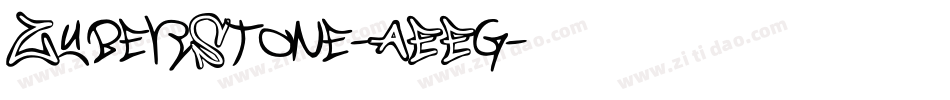 ZuberStone-AEEg字体转换