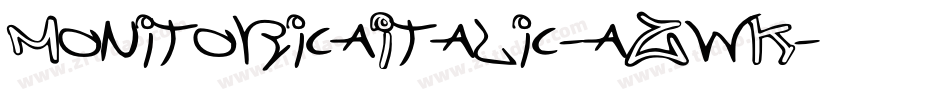 MonitoricaItalic-aZwK字体转换