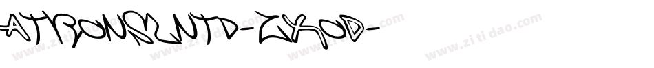 Atronslntd-zXoD字体转换