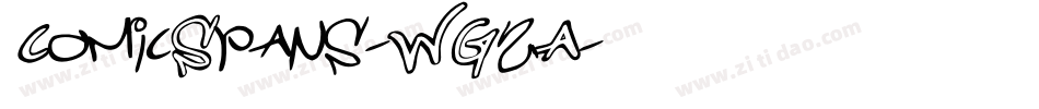 ComicSpans-WG2A字体转换