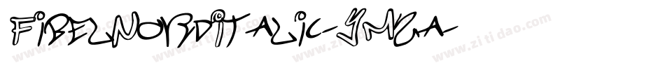 FibelNordItalic-YM2a字体转换