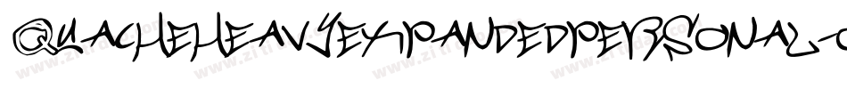 Quacheheavyexpandedpersonal-owX2a字体转换
