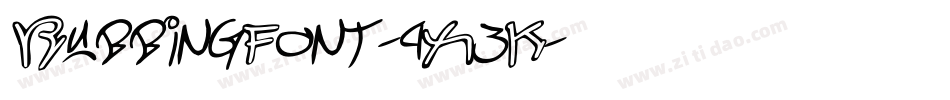 RubbingFont-9X3K字体转换