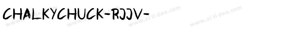 Chalkychuck-RjJv字体转换