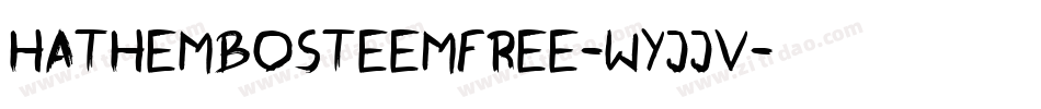 HathemBosteemFree-WyJJv字体转换