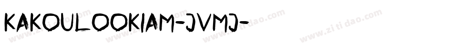 Kakoulookiam-JvMj字体转换