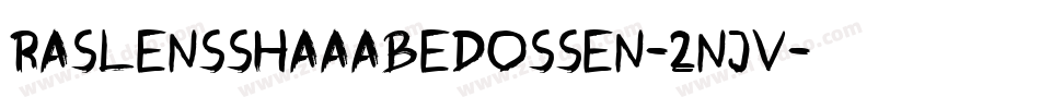 RaslensShaaAbedossen-2nJv字体转换