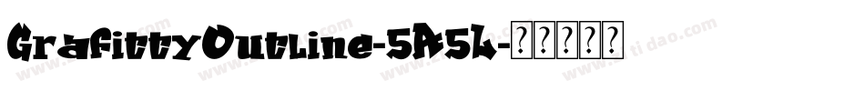 GrafittyOutline-5A5L字体转换