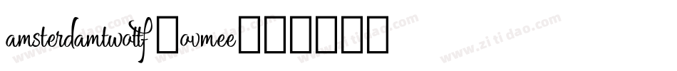 AmsterdamTwoTtf-OVMEe字体转换