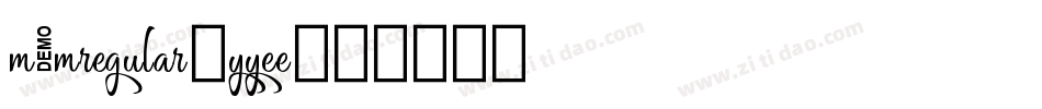 M1MRegular-yyEe字体转换
