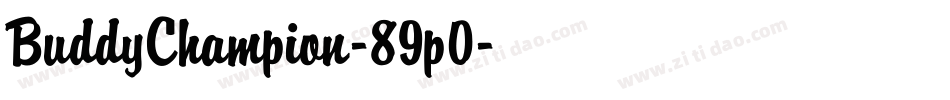 BuddyChampion-89p0字体转换