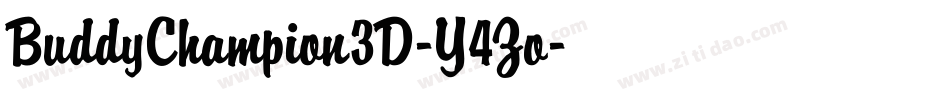 BuddyChampion3D-Y4Zo字体转换