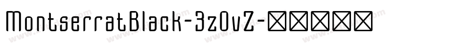 MontserratBlack-3zOvZ字体转换