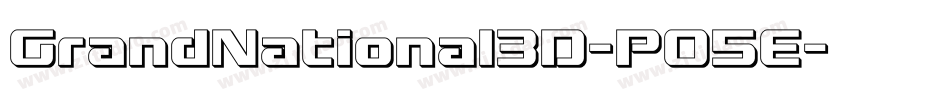 GrandNational3D-P05E字体转换