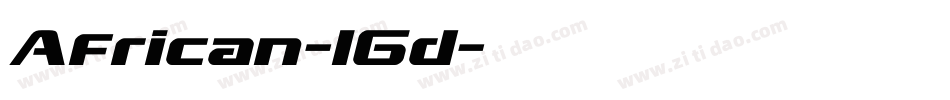 African-l6d字体转换