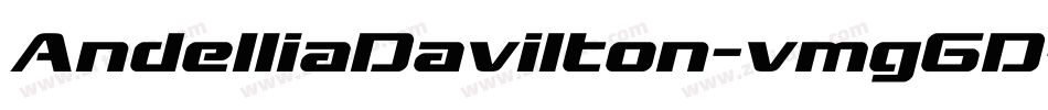 AndelliaDavilton-vmg6D字体转换