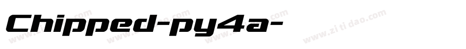 Chipped-py4a字体转换