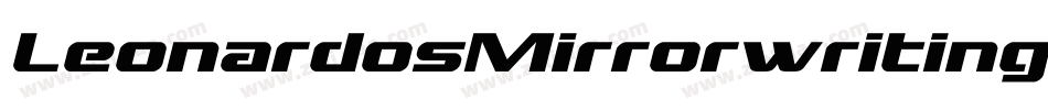 LeonardosMirrorwriting-GK6D字体转换
