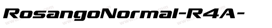 RosangoNormal-R4A字体转换