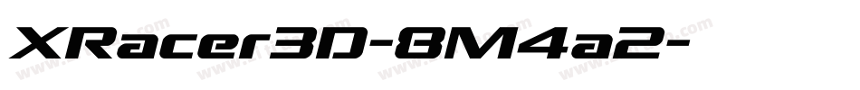 XRacer3D-8M4a2字体转换