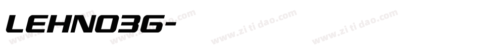 LEHN036字体转换