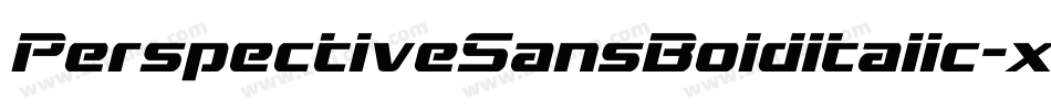 PerspectiveSansBoldItalic-x35V字体转换