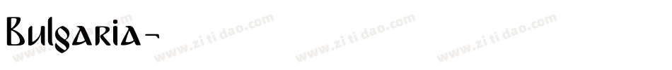 Bulgaria字体转换