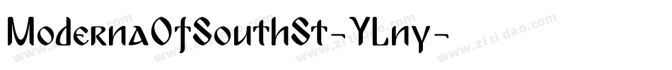 ModernaOfSouthSt-YLny字体转换