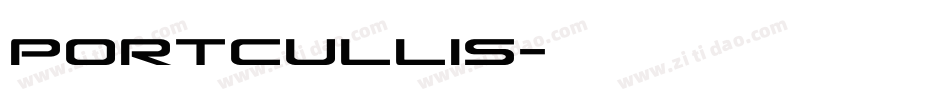 Portcullis字体转换