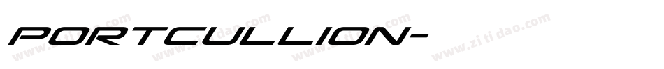Portcullion字体转换