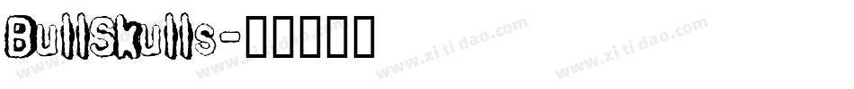 BullSkulls字体转换