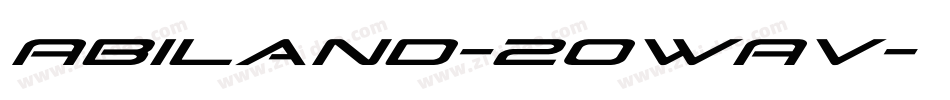 Abiland-2OWAv字体转换